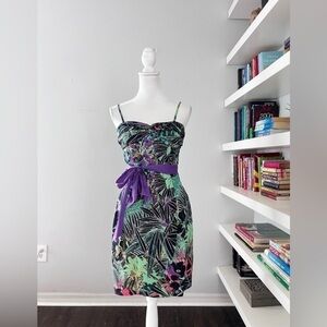 Anthropologie Edme & Esyllte Tropical Tube Mini Dress Size 4